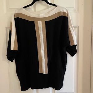 Cable & Gage 2x 3/4 sleeve sweater